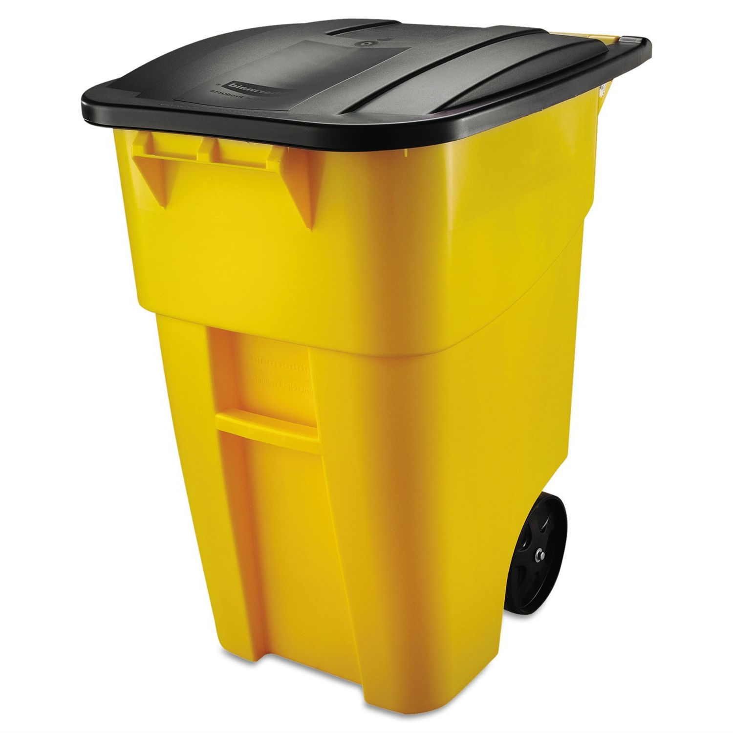 FaFurn - 50 Gallon Trash Can with Black Lid