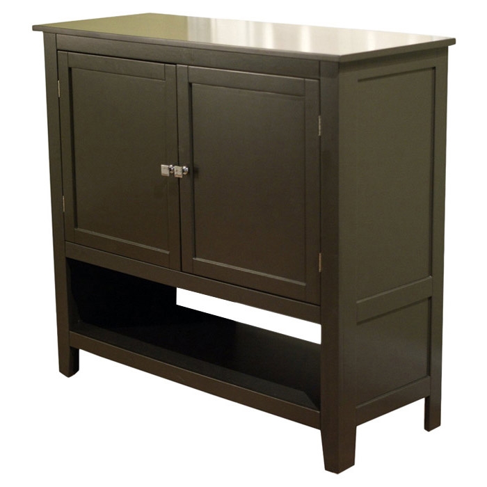 FaFurn - Sideboard Buffet with Bottom Storage Shelf in Espresso