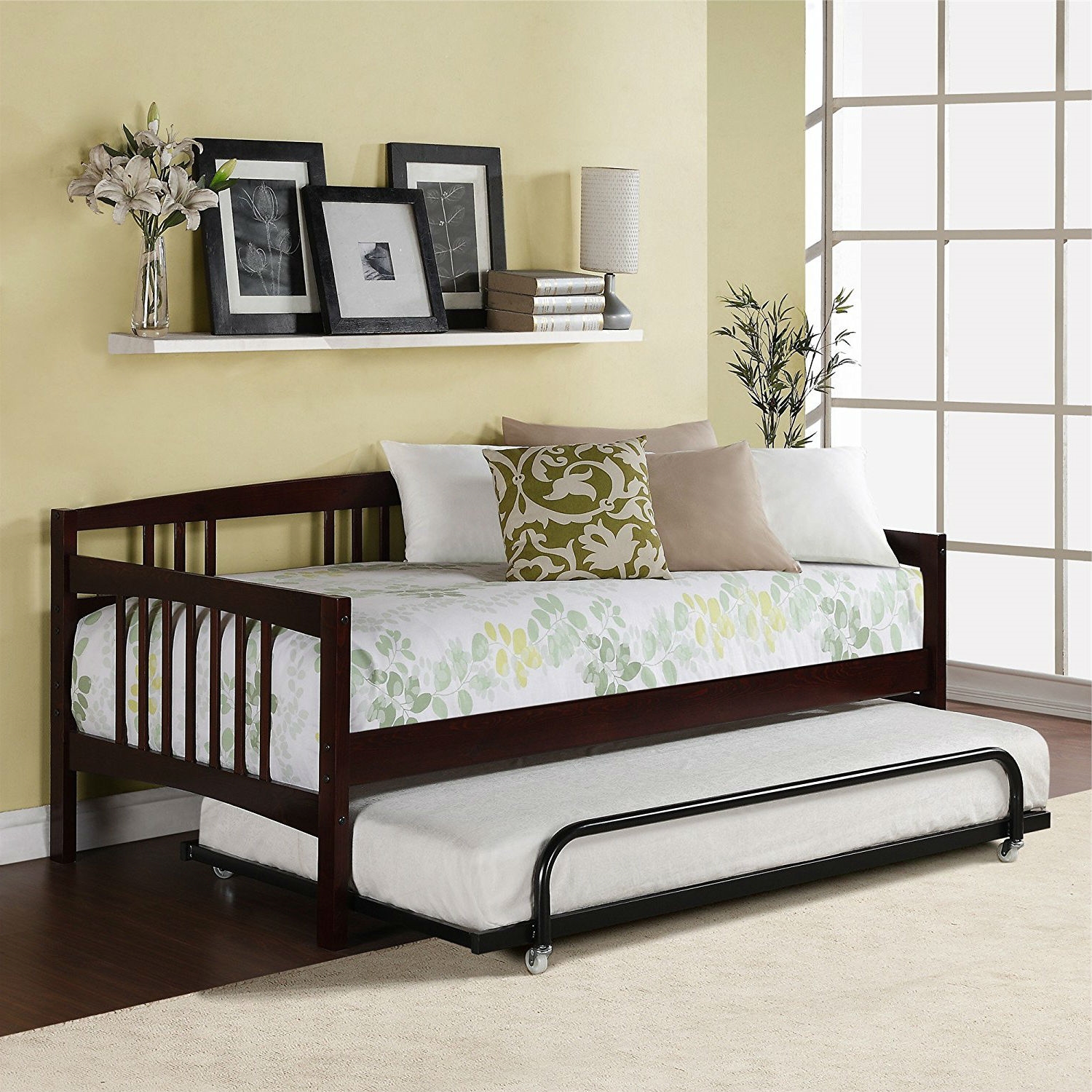 FaFurn - Twin Size Daybed Frame in Espresso, Wood