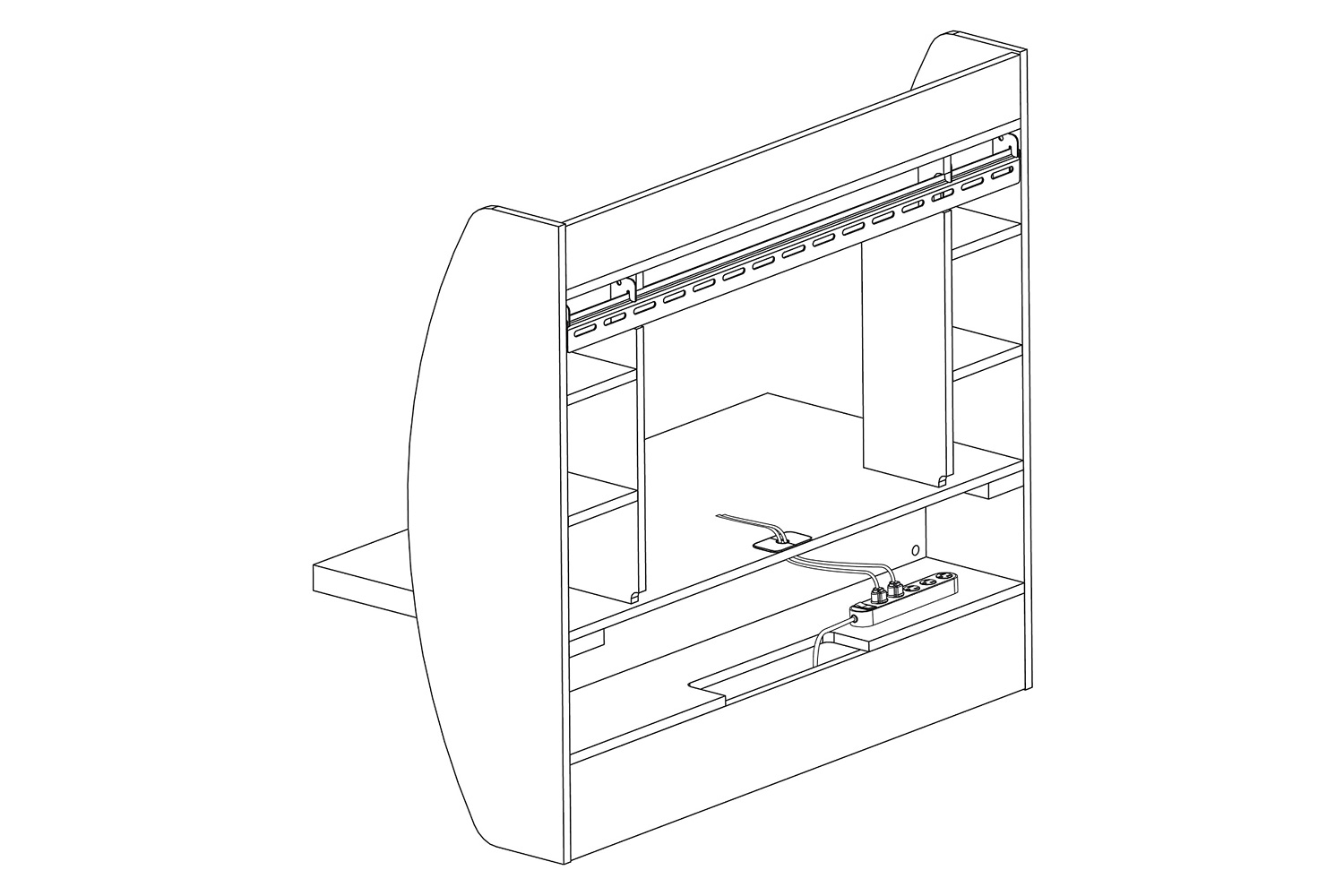 FaFurn™ Modern Floating Wall Mounted Computer Desk - Espresso