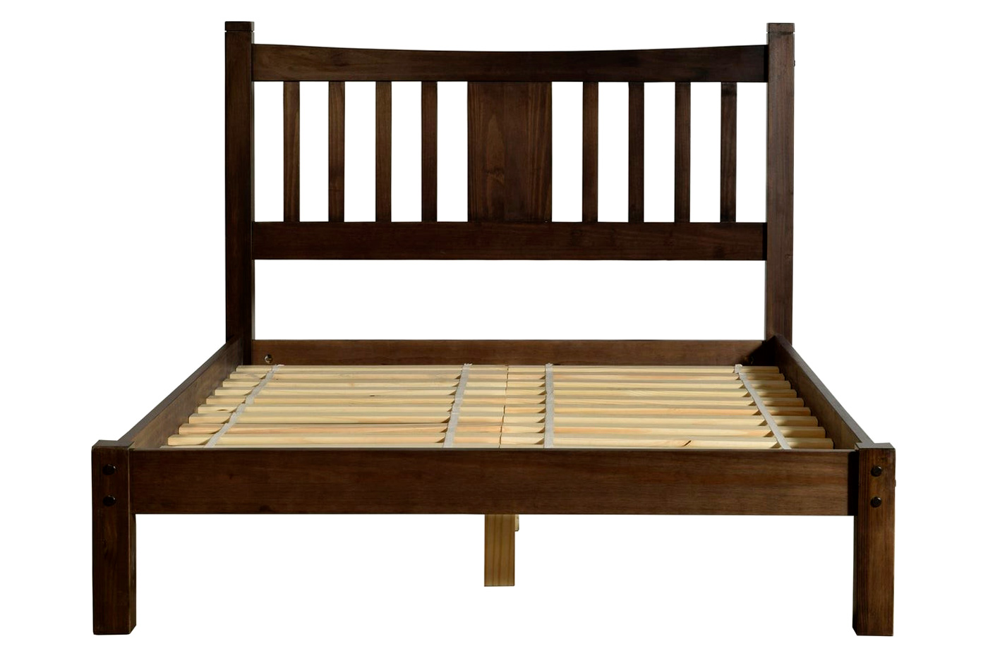 FaFurn - Farmhouse Platform Bed with Headboard (ESPWBS42589317)