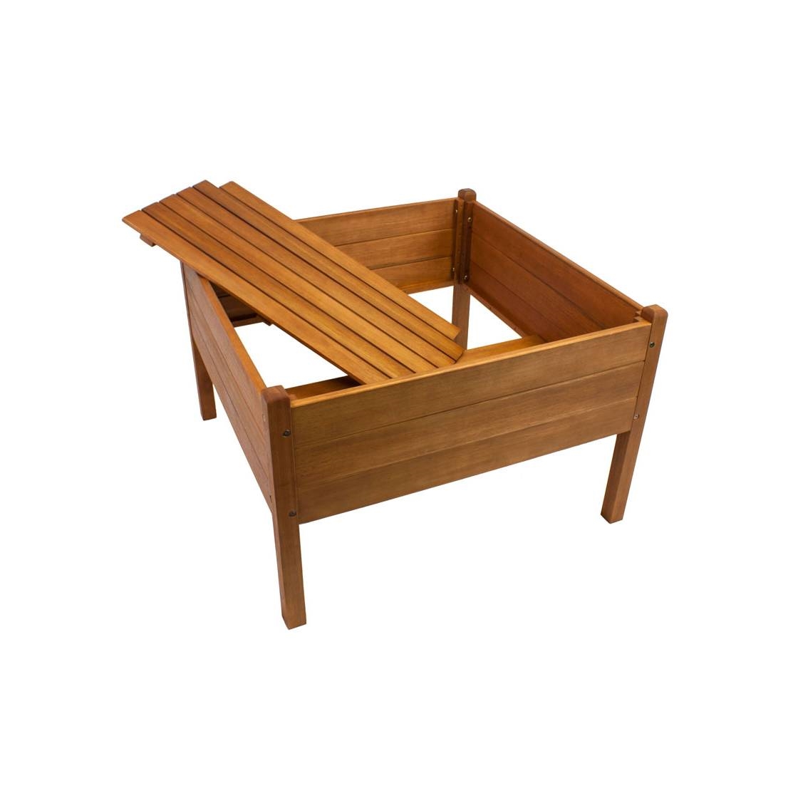 FaFurn - Raised Planter Garden Bed in Natural, Wood