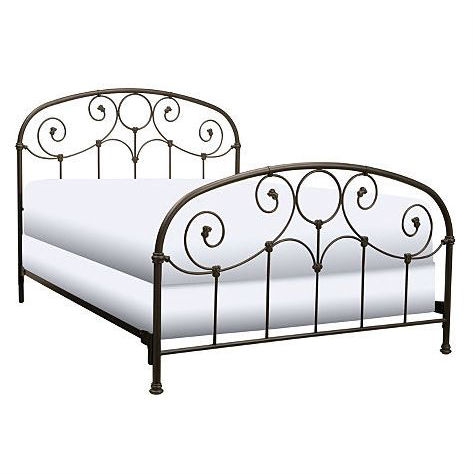 FaFurn Full Size Bed Frame with Softly Rounded Shoulders - Rusty Gold, Metal