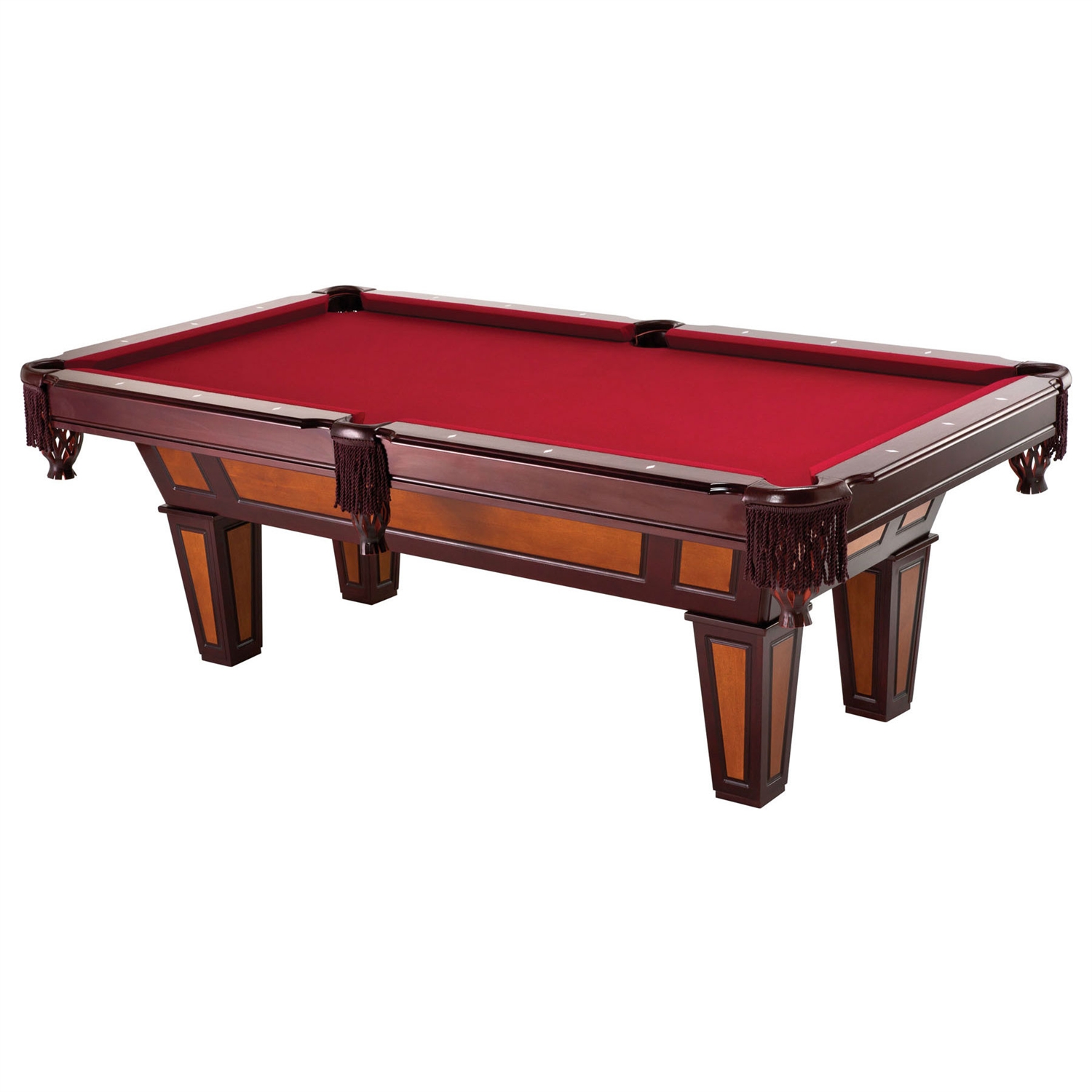 FaFurn - Pool Table with Wool Top and Fringe Drop Pockets