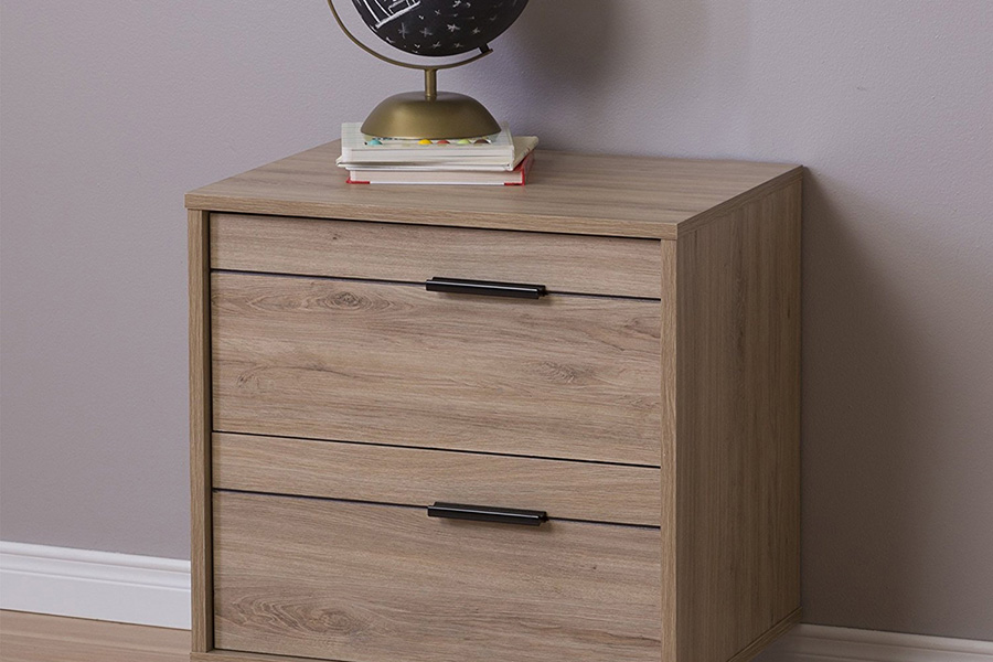 FaFurn - Modern Bedroom Nightstand in Wood Finish