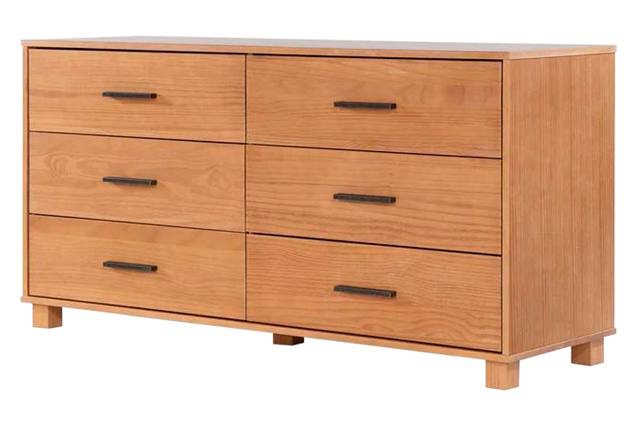 FaFurn - Modern Farmhouse Solid 6 Drawers Double Dresser