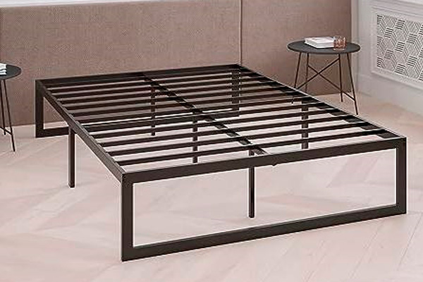 FaFurn Twin Size Platform Bed - Black, Metal