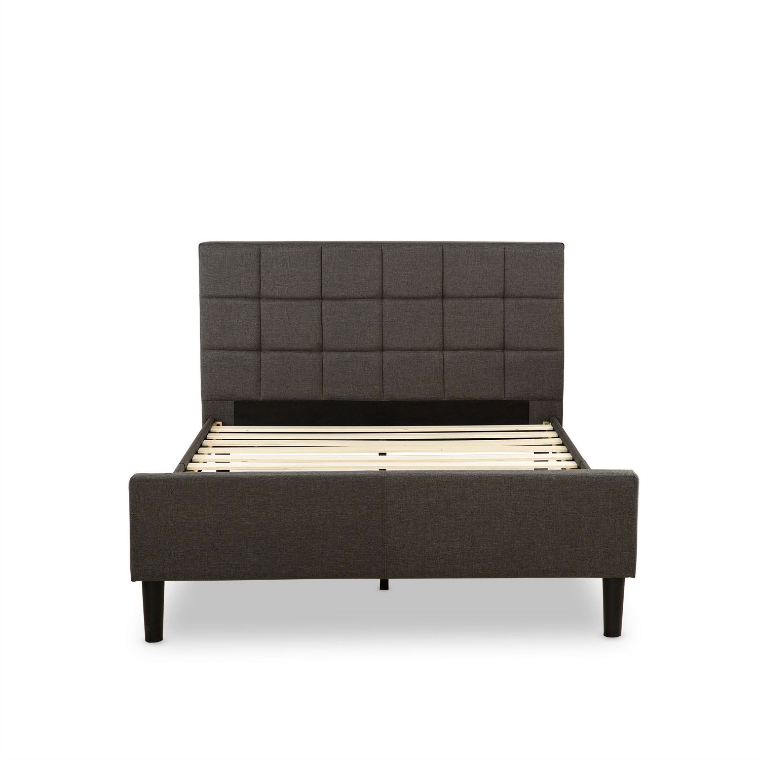 FaFurn - Full Size Platform Bed Frame with Headboard and Footboard