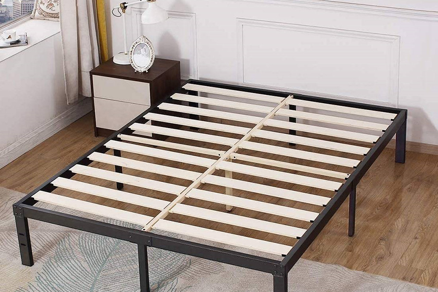 FaFurn - Heavy Duty Metal Platform Bed Frame with Wood Slats 3,500 Lbs Weight Limit