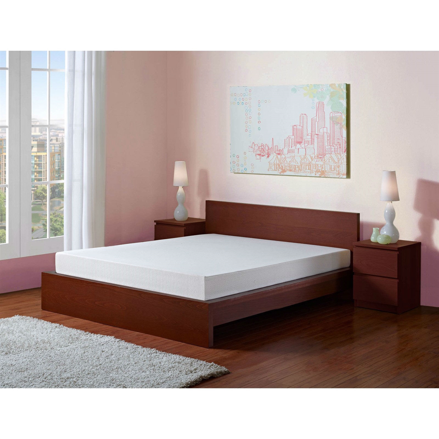 FaFurn™ Full Size Memory Foam Mattress with Soft Knit Cover