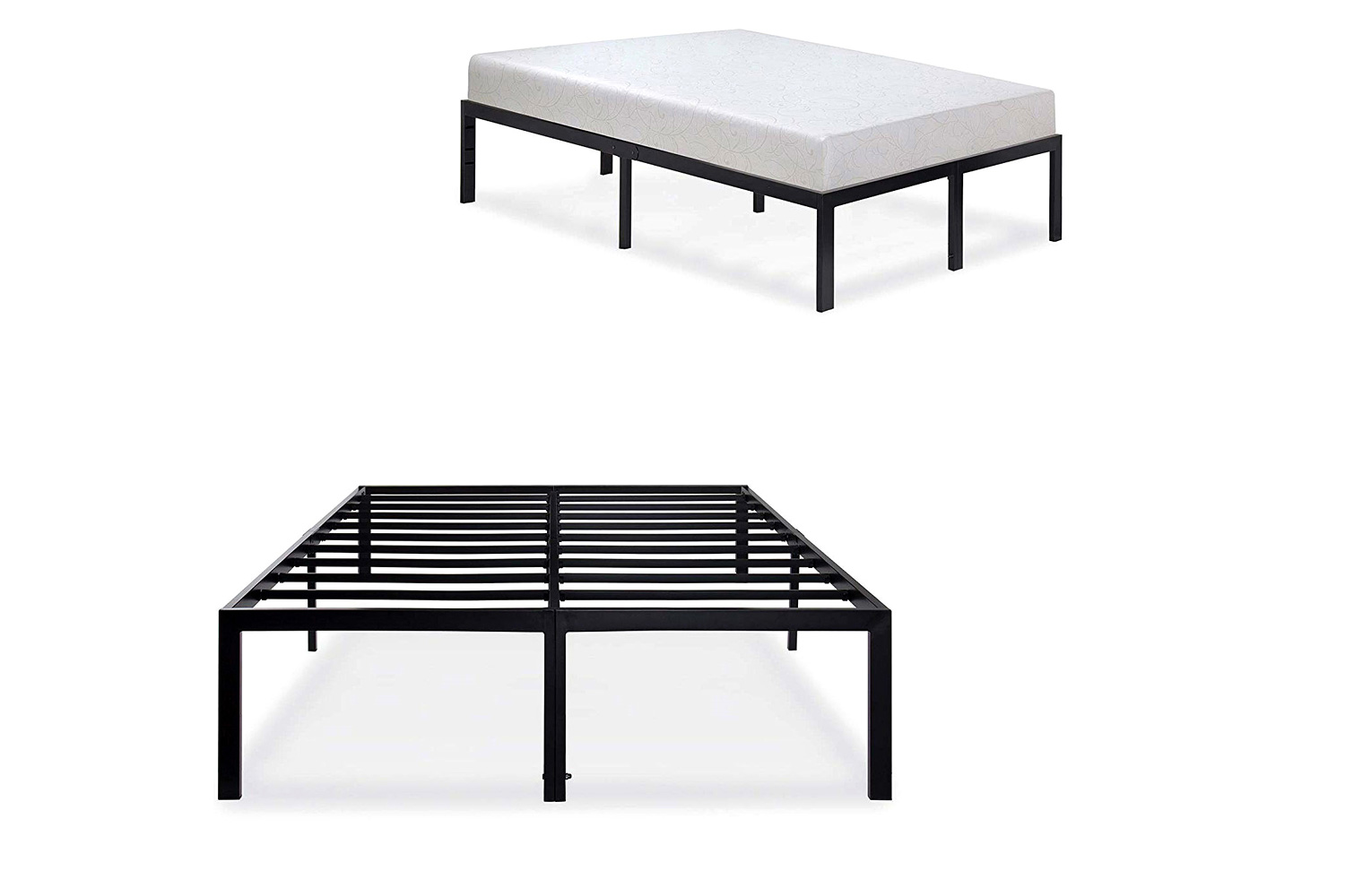 FaFurn 18-Inch High Rise Heavy Duty Metal Platform Bed Frame - Full Size