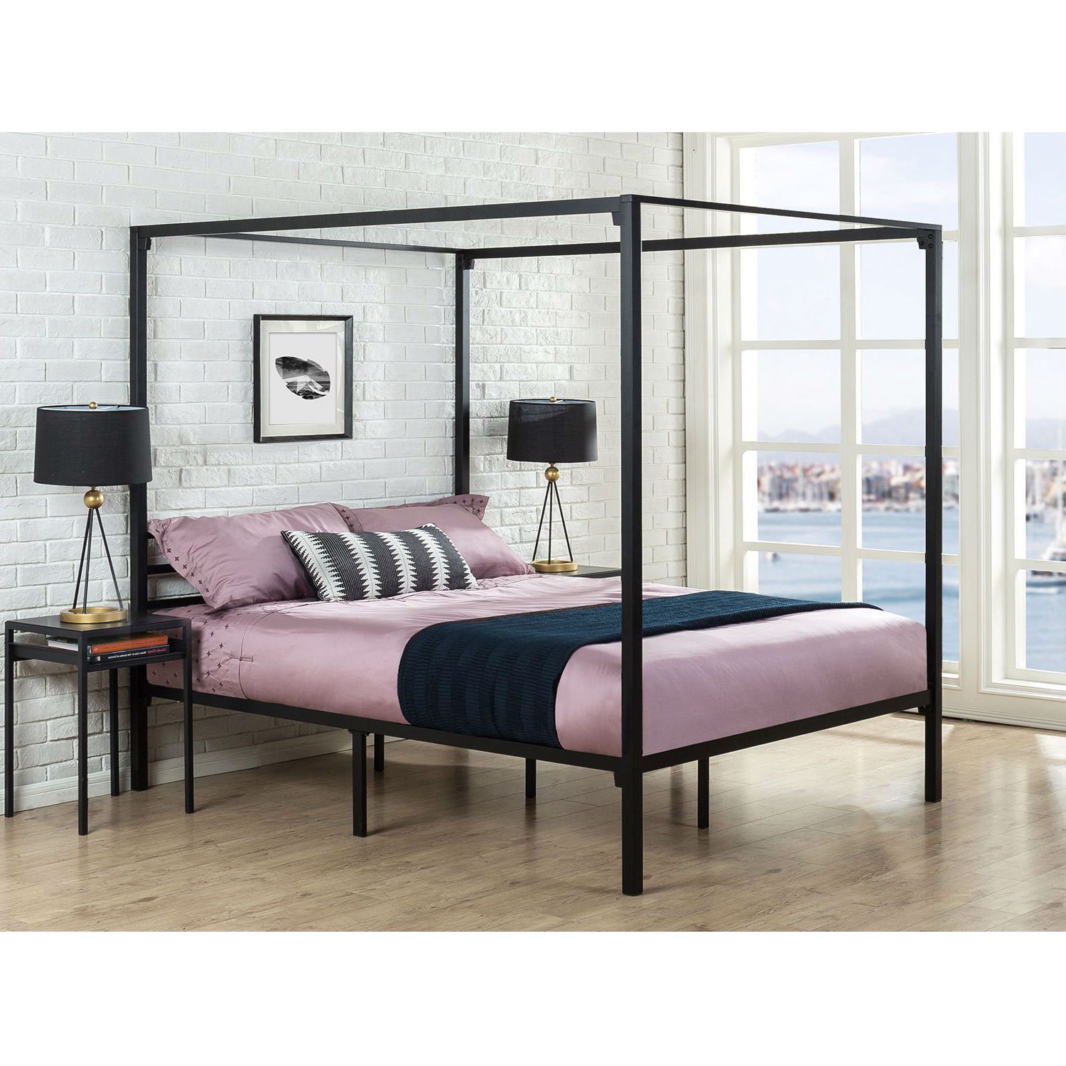 FaFurn - Modern Canopy Bed Frame