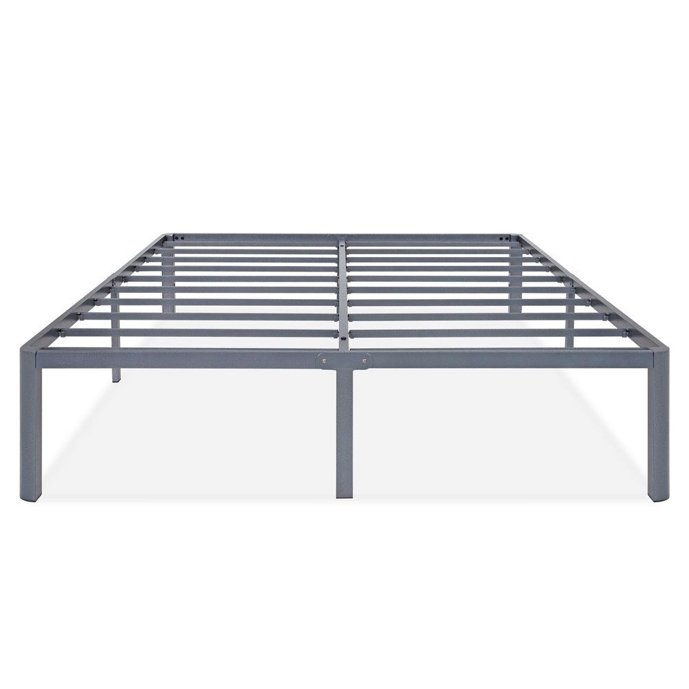 FaFurn - Full Size Platform Bed Frame with Round Corners in Metal