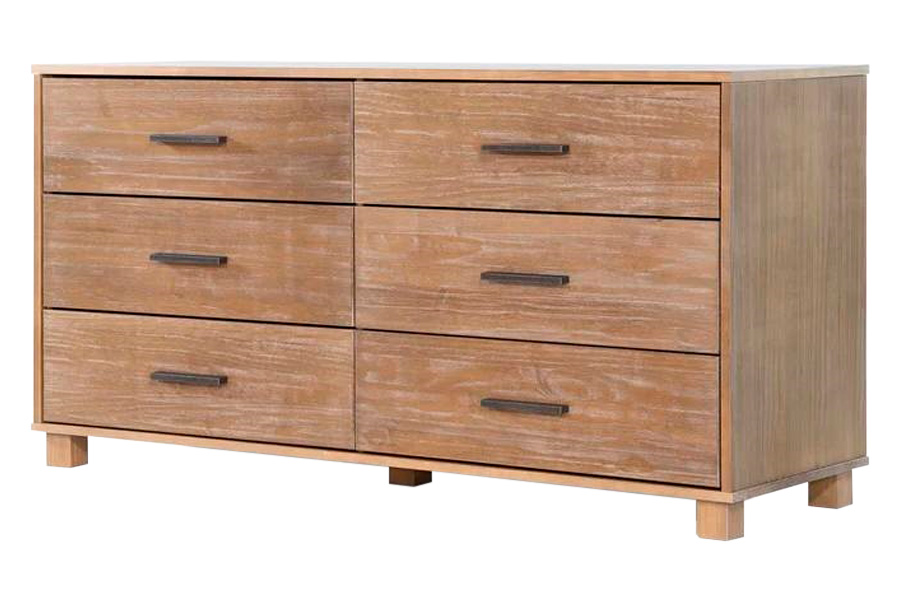 FaFurn - Modern Farmhouse Solid 6 Drawers Double Dresser