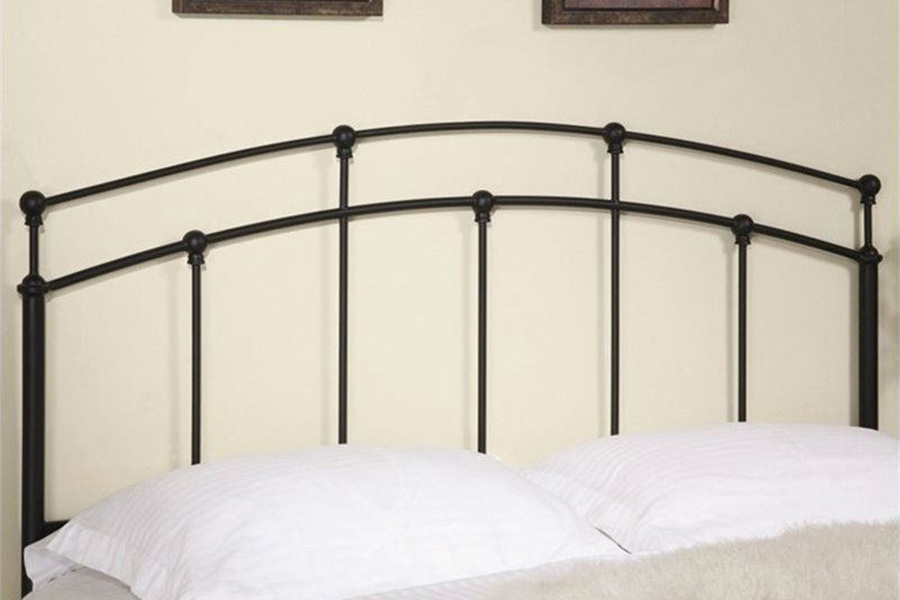 FaFurn - Full/Queen Size Arch Headboard in Black Metal Finish