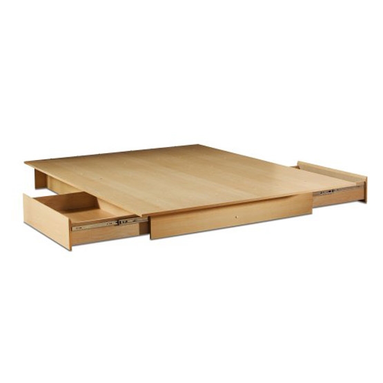 FaFurn - Modern Full/Queen Size Platform Bed Frame in Natural