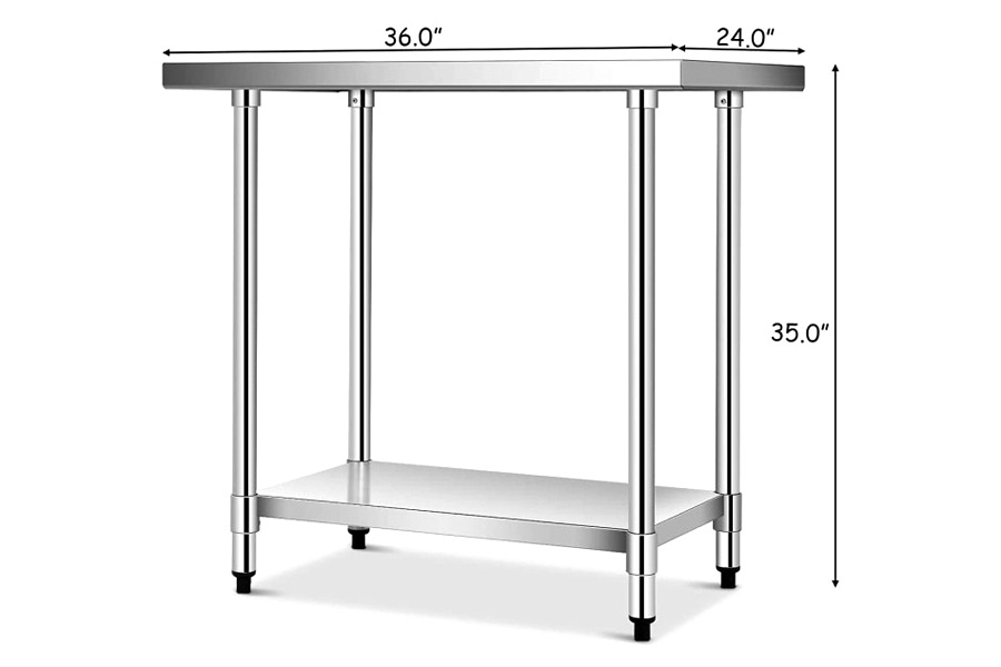 FaFurn - Commercial Kitchen Stainless Steel Work Table