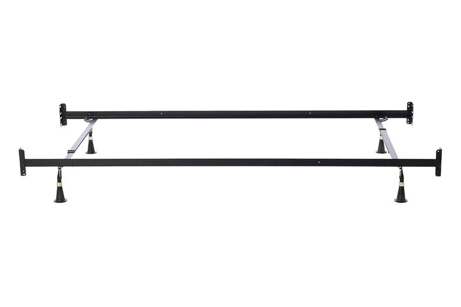 FaFurn Adjustable Metal Bed Frame with Headboard Footboard Brackets - Twin Size/Full