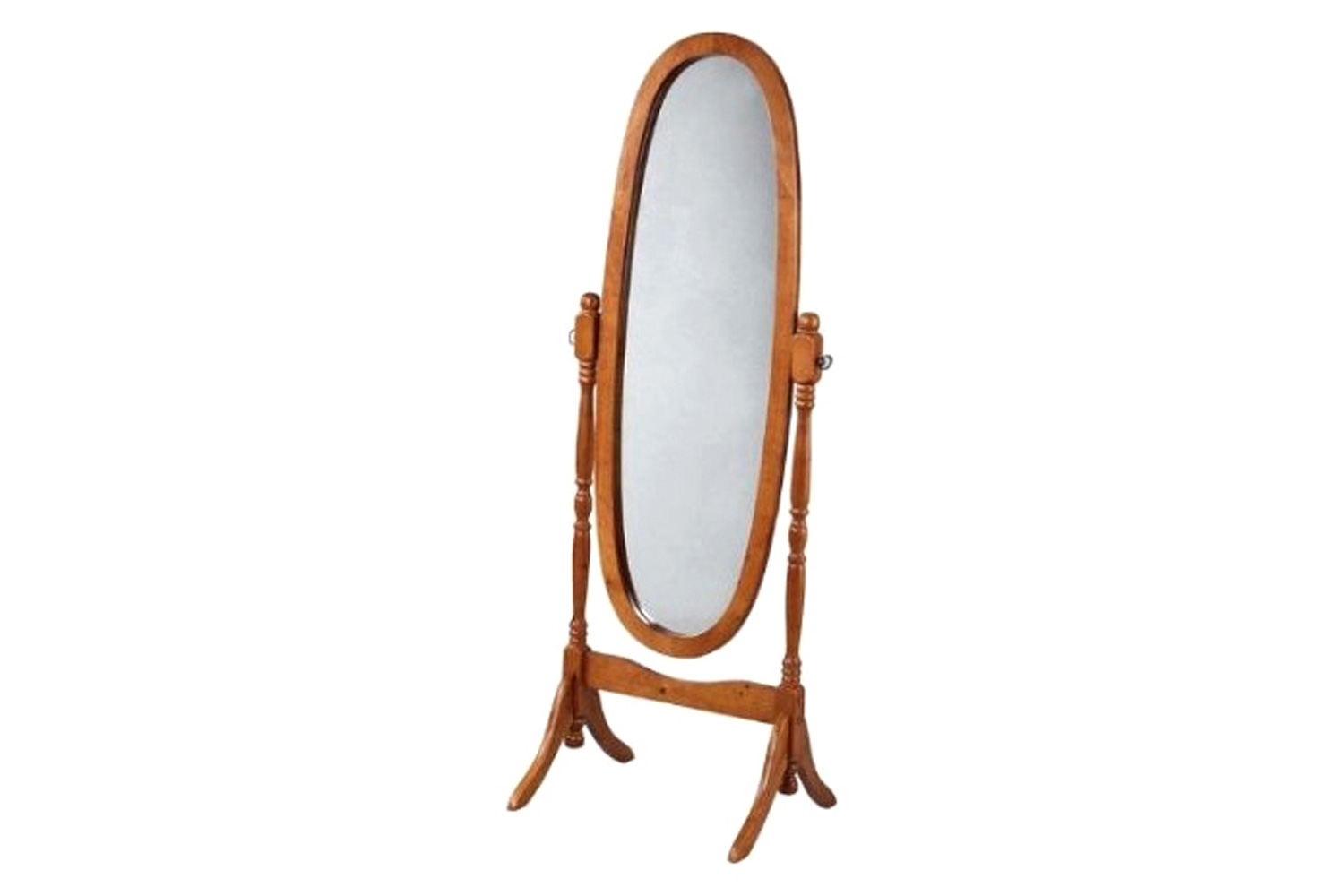 FaFurn - Oval Cheval Floor Mirror Full Length Solid Wood