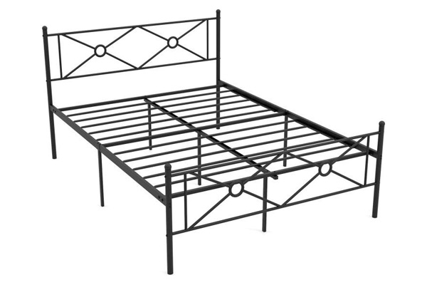 FaFurn - Modern Platform Bed with Headboard and Footboard