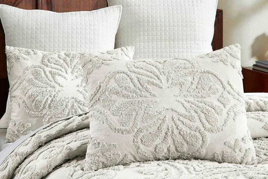 FaFurn Full Size 3-Piece Coverlet Bedspread Set - Ivory, Cotton