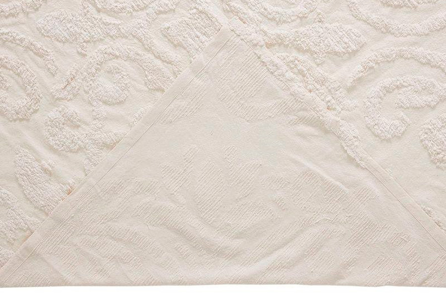 FaFurn Full Size 3-Piece Coverlet Bedspread Set - Ivory, Cotton