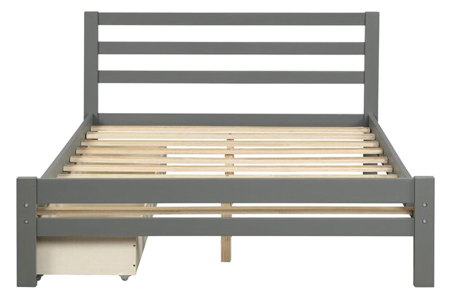 FaFurn - Low Profile 2 Drawer Storage Platform Bed