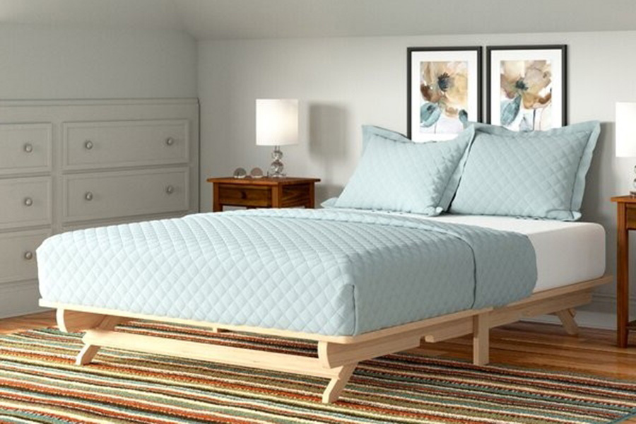 FaFurn - Farmhouse Solid Wood Platform Bed