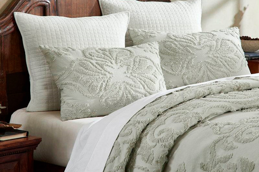 FaFurn Full Size 3-Piece Coverlet Bedspread Set - Sage, Cotton