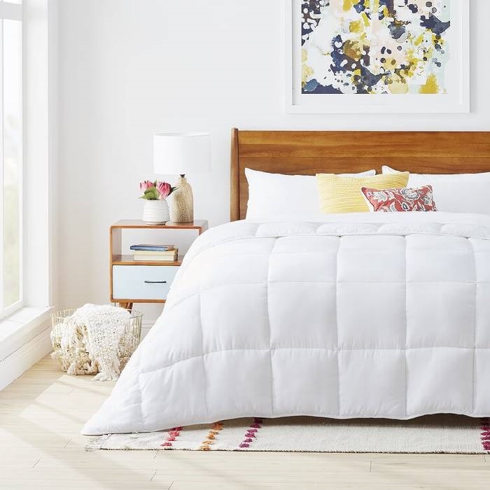 FaFurn Full Size Comforter Set - Plush White, Polyester