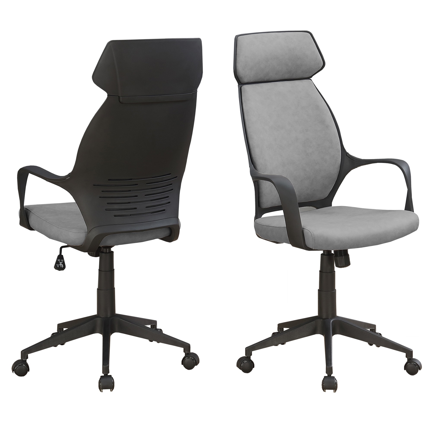 FaFurn - Ergonomic Adjustable Office Chair in Gray/Black