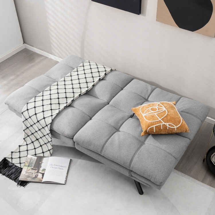 FaFurn - Modern Sofa-Bed in Gray, Linen