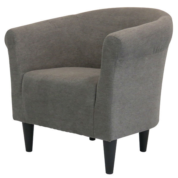 FaFurn Modern Club Chair - Gray, Fabric