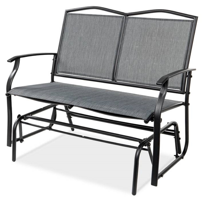 FaFurn - 2 Seater Swing Patio Loveseat with Armrests