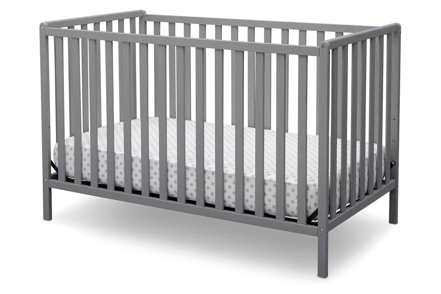 FaFurn 3-In-1 Modern Convertible Baby Crib Toddler Bed - Gray