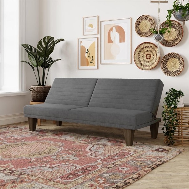 FaFurn - Modern Sleeper Sofa in Gray, Microfiber