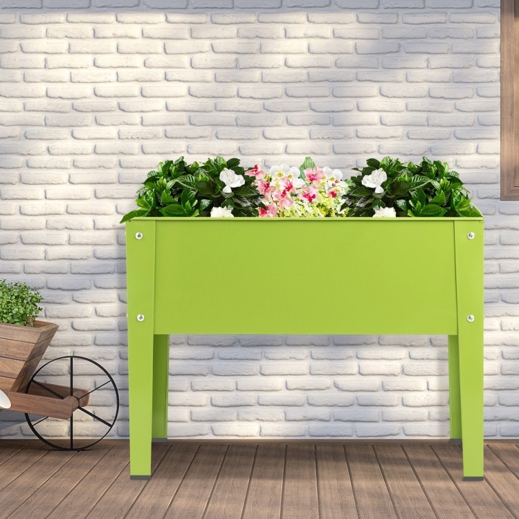 FaFurn - Garden Planter in Green, Steel