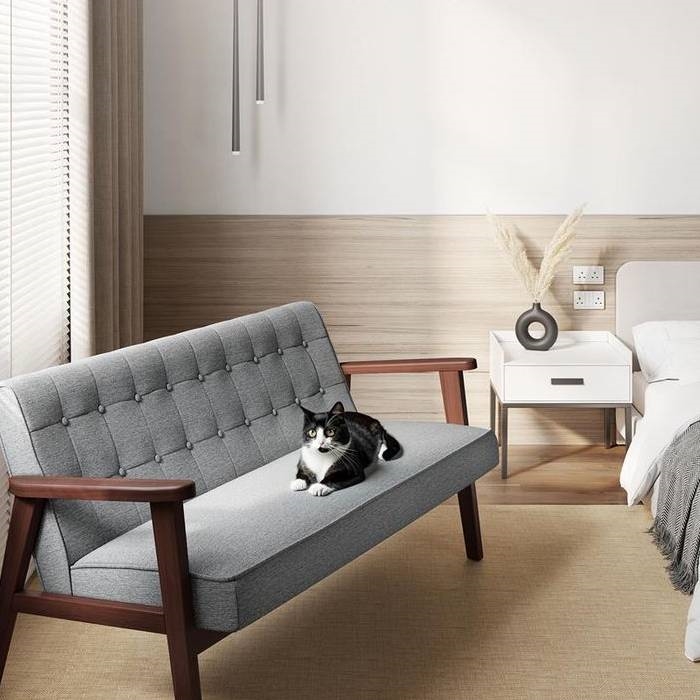 FaFurn™ Modern 2 Seater Loveseat - Gray