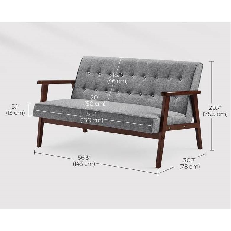 FaFurn™ Modern 2 Seater Loveseat - Gray