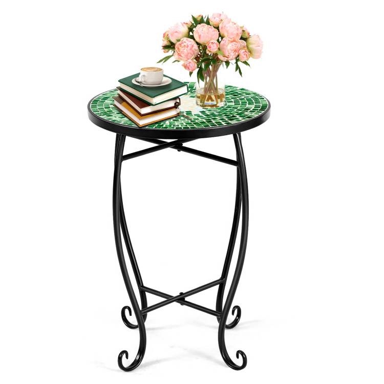 FaFurn - Mosaic Bistro Table in Green