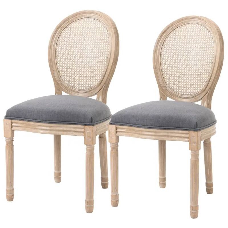 FaFurn - Set of 2 Vintage Dining Chairs