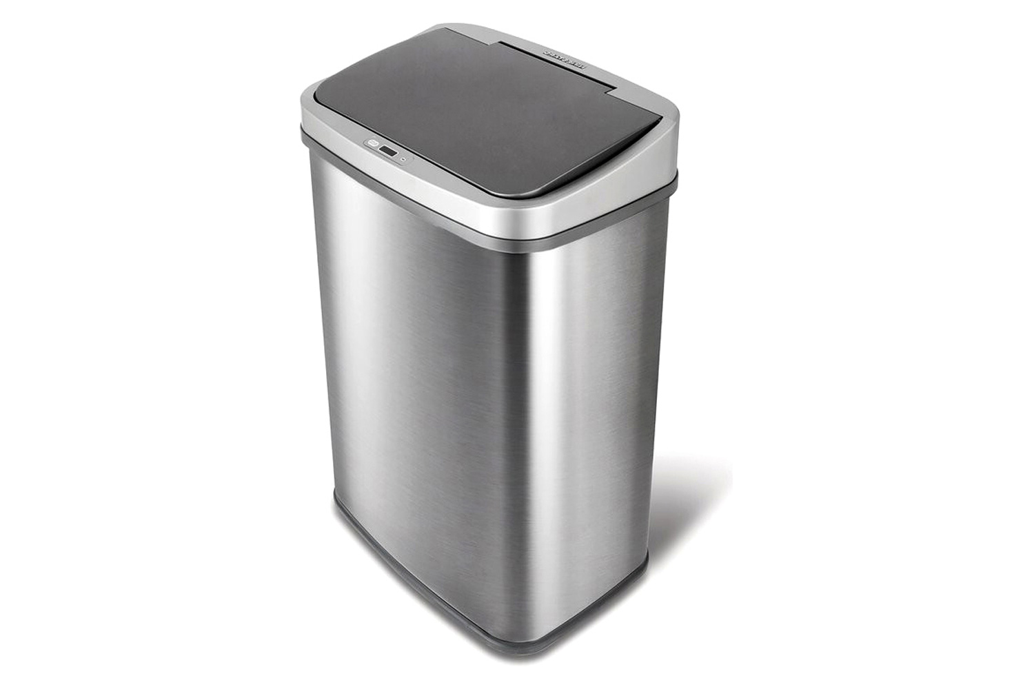 FaFurn - 13-Gallon Stainless Steel Kitchen Trash Can with Motion Sensor Lid