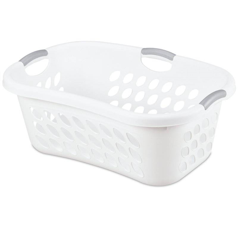 FaFurn - Set of 6 Laundry Baskets with Carry Handles in White