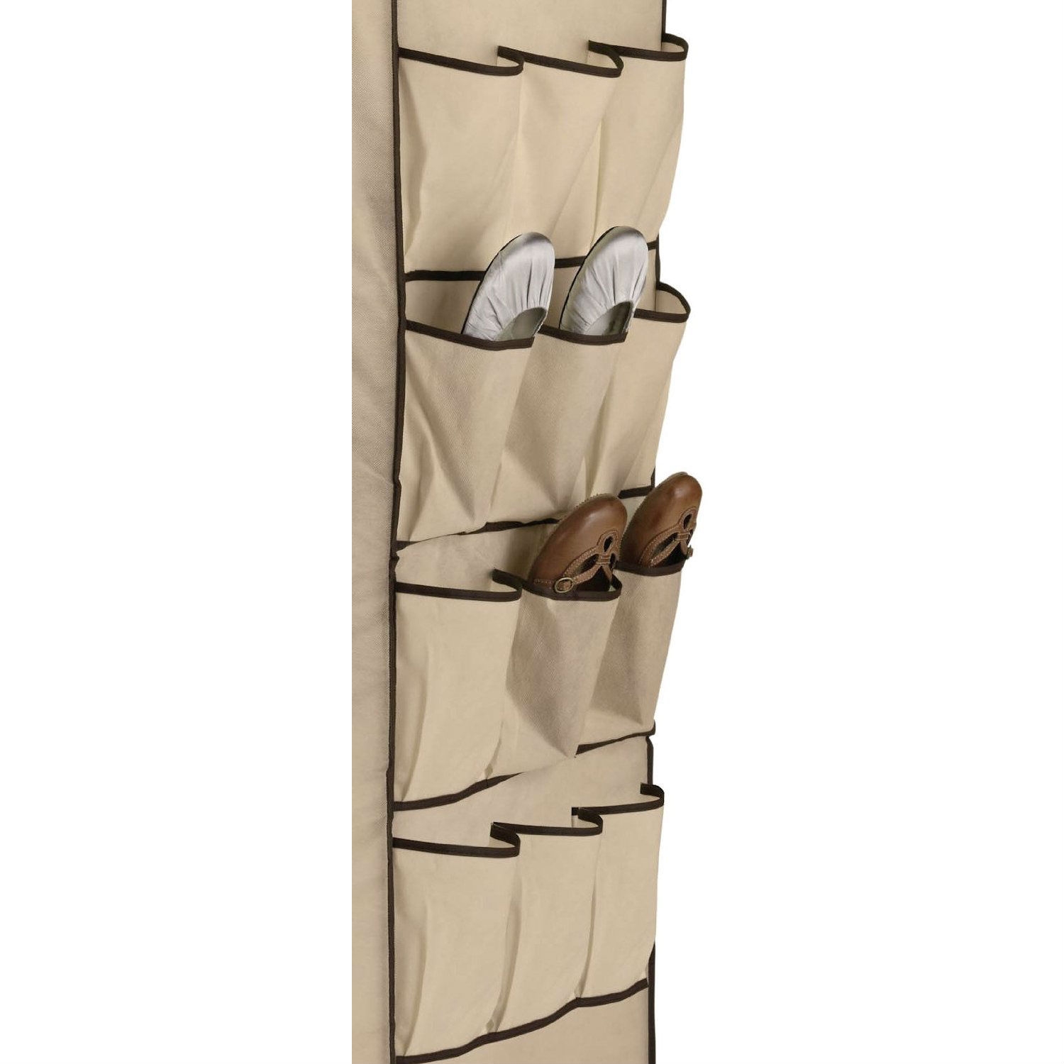 FaFurn - Wardrobe with Shoe Organizer in Tan