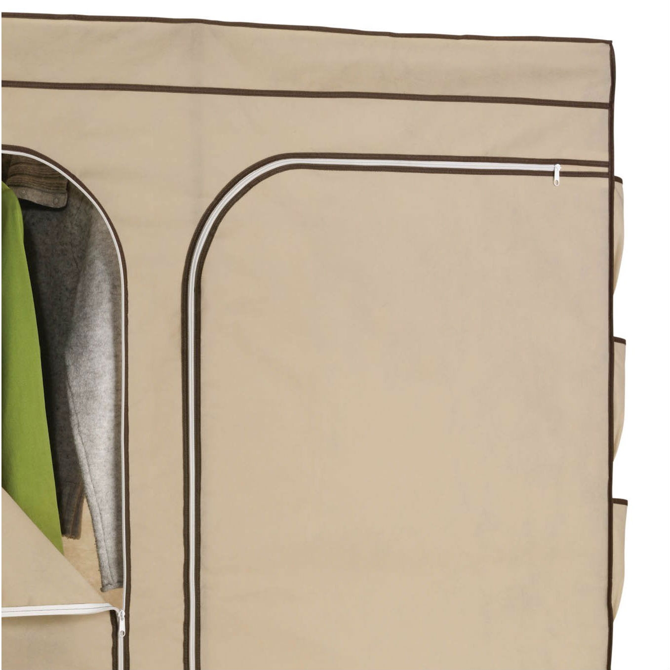 FaFurn - Wardrobe with Shoe Storage in Khaki