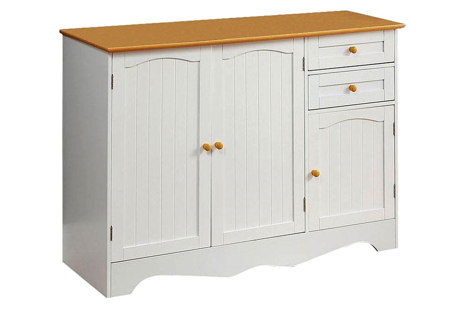 FaFurn - Sideboard Buffet Cabinet with Finish Top and Knobs