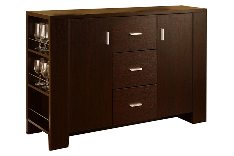 FaFurn - Modern Dining Buffet Sideboard Server in Cappuccino Finish