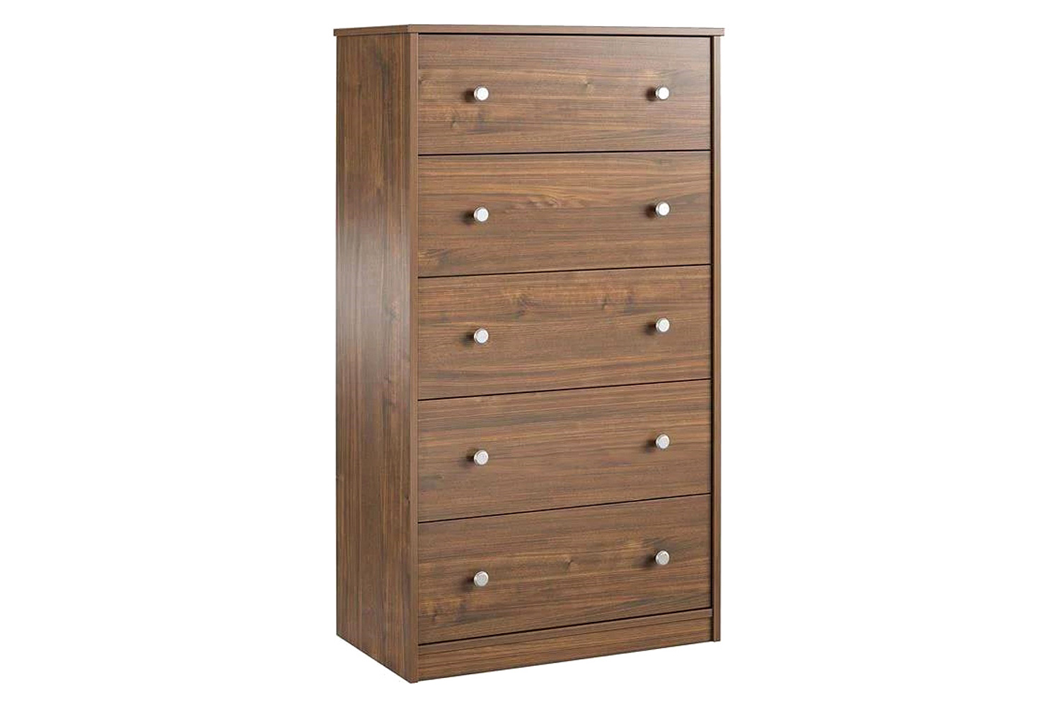 FaFurn - Modern 5-Drawer Bedroom Chest Dresser in Wood Finish