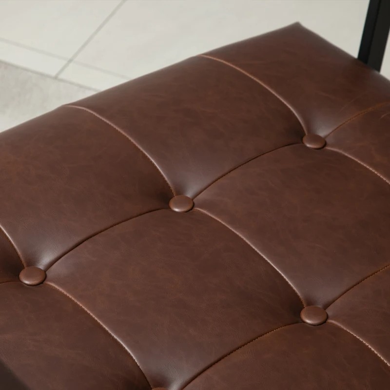 FaFurn - Retro Accent Chair in Brown