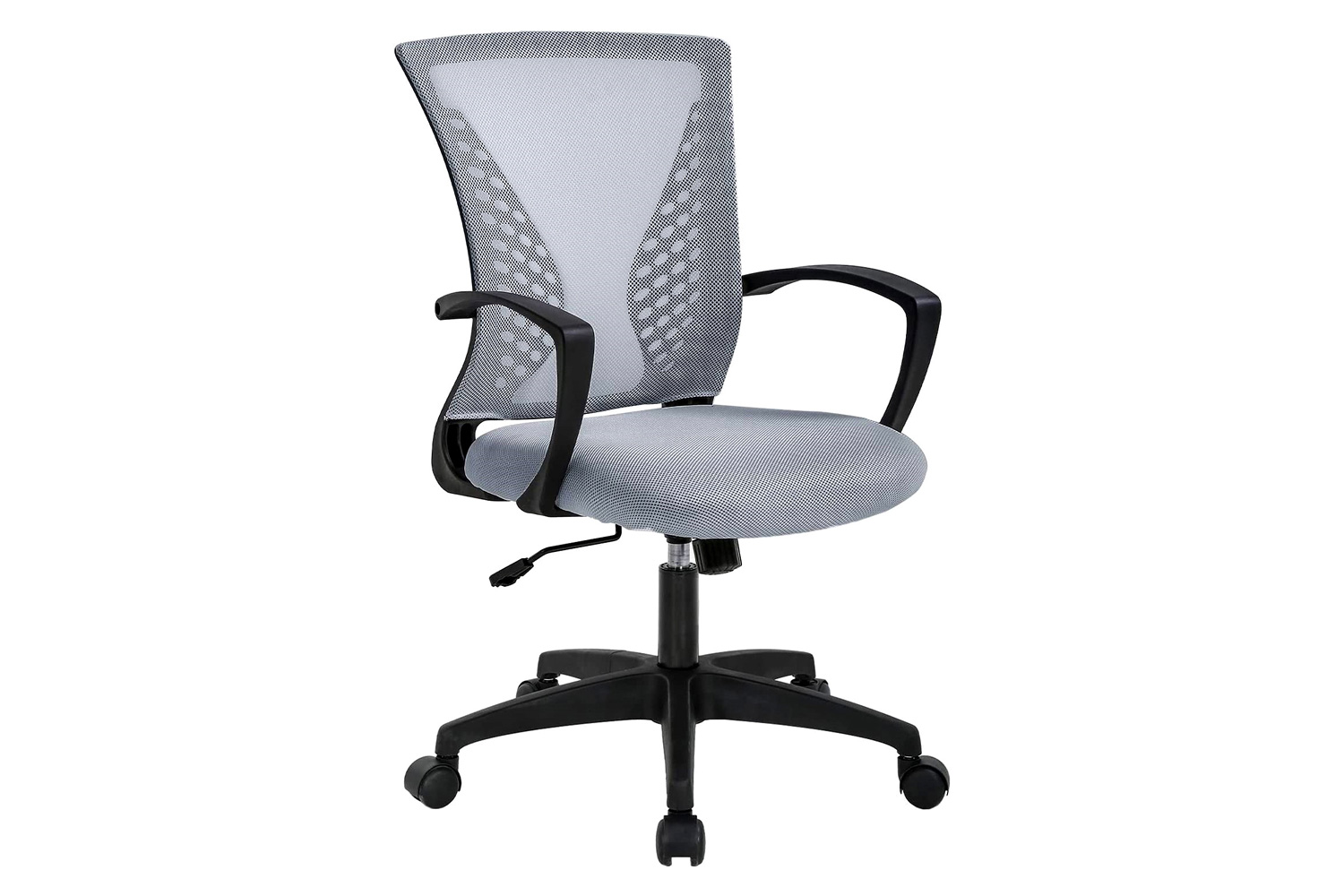 FaFurn - Modern Mid-Back Office Desk Chair Ergonomic Mesh with Armrest On Wheels